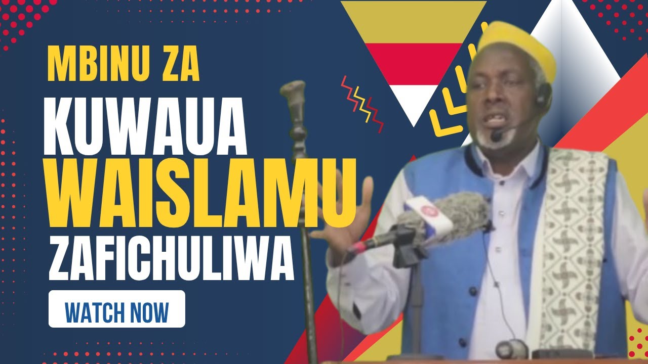 SHEIKH JONGO AFICHUA MAANDAMANO YA KUWAUA WAISLAMU 