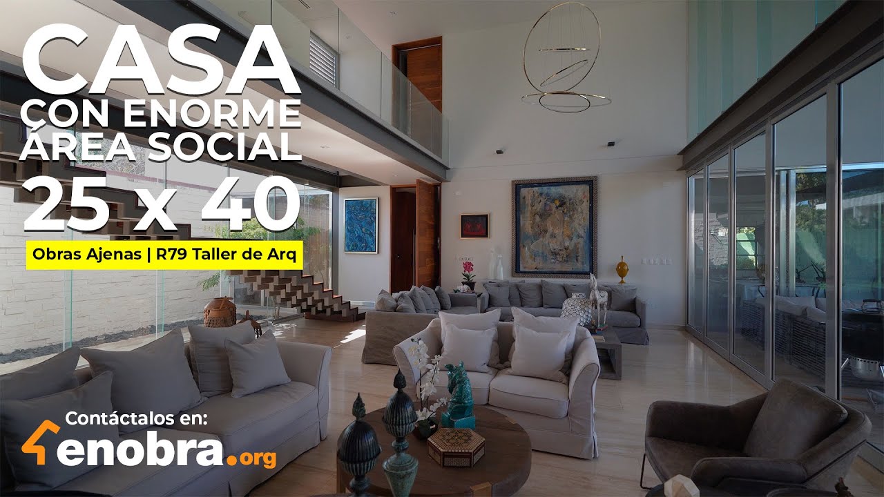 CASA con ENORME ÁREA SOCIAL a DOBLE ALTURA, una CASA terraza | Obras Ajenas | R79 Taller de Arq | P2