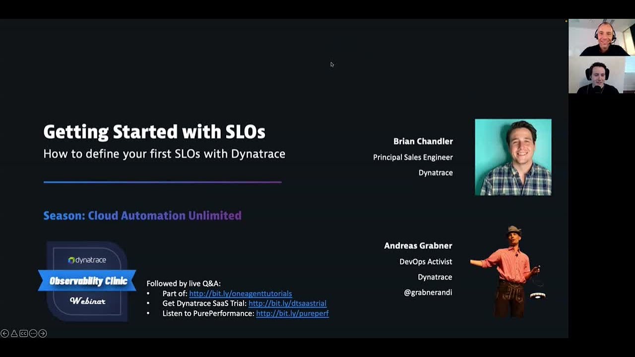 7 SLOs to get started with using Dynatrace