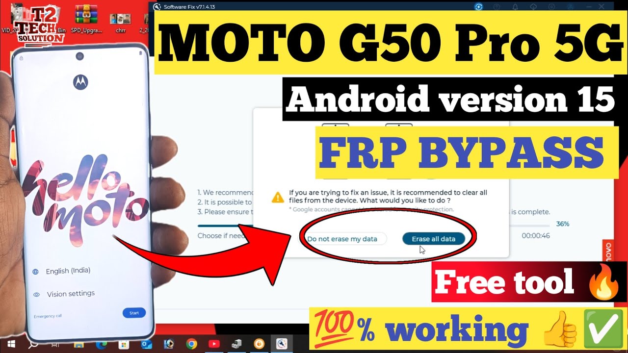 MOTO EDGE 50 PRO:- FRP BYPASS/GOOGLE ACCOUNT REMOVE WITH FREE TOOL 🔥 Android version 15