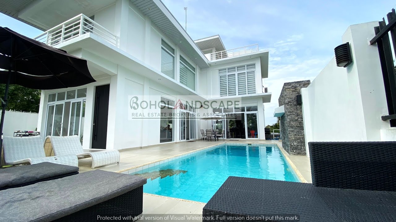 4-Storey Overlooking House & Lot with Swimming Pool for Sale located in Sta. Cruz, Baclayon, Bohol