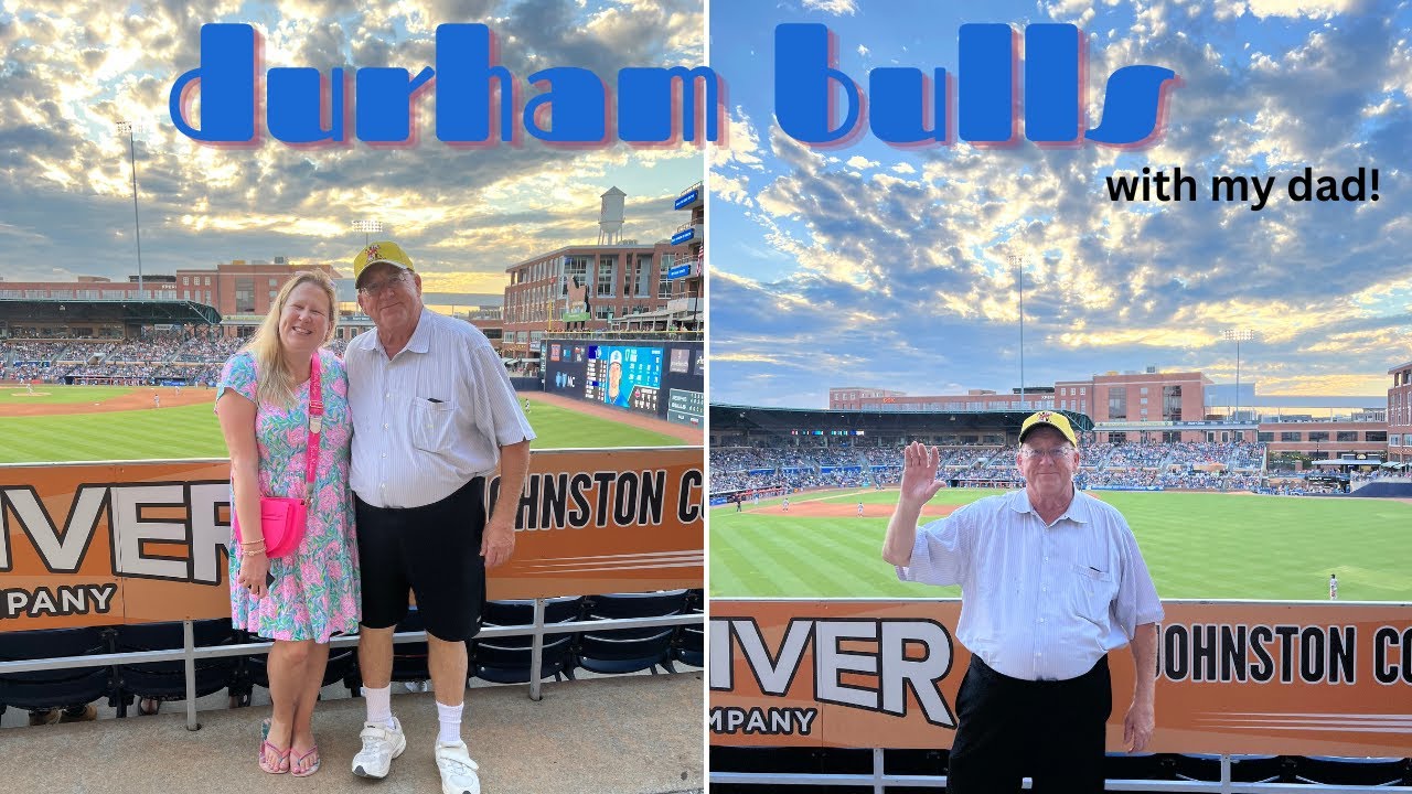 My first Durham Bulls baseball game... and my dad is in the vlog!