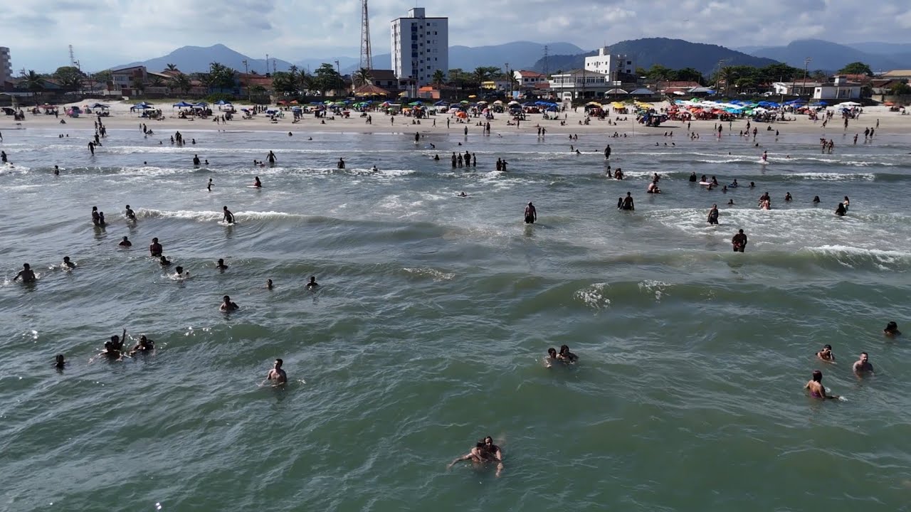 Praias de Mongaguá mais seguras de todos anos Agenor de Campos domingo 28/12/25🚨😎❤️💕😍👏🏻☀️☀️