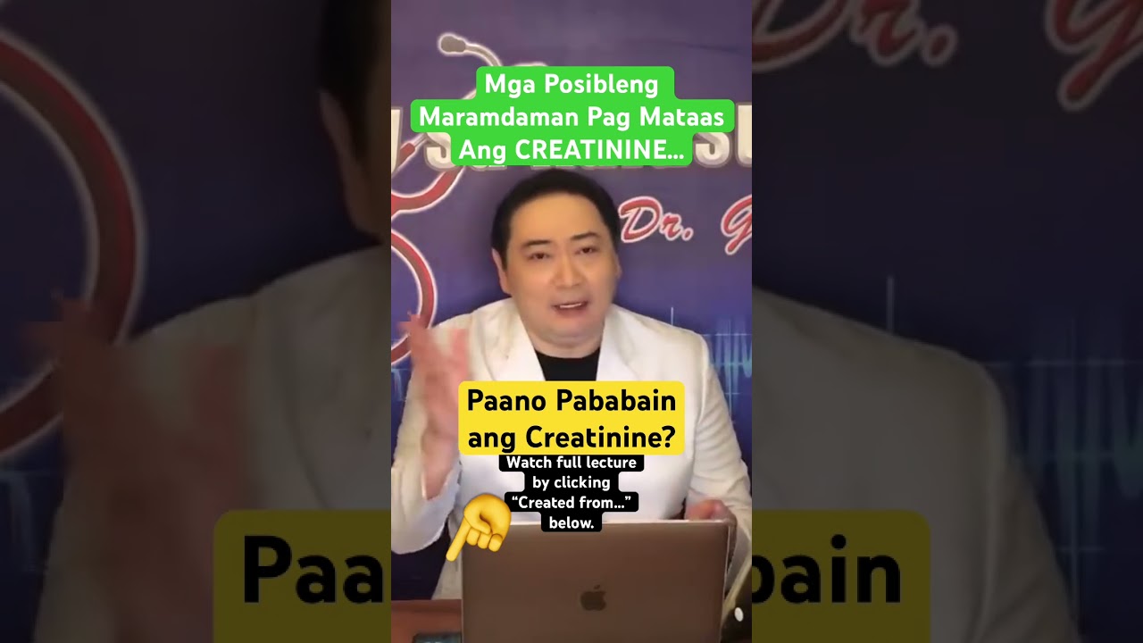 Paano Pababain Ang Creatinine?
