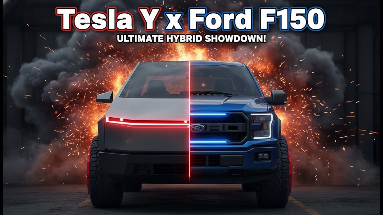What If Tesla Model Y and Ford F 150 Had a Monster