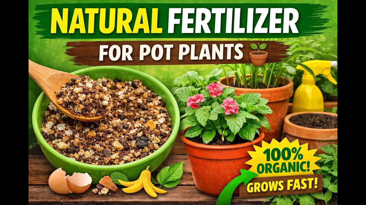 🪴 How to Make Natural Fertilizer for Pot Plants at Home 🌱