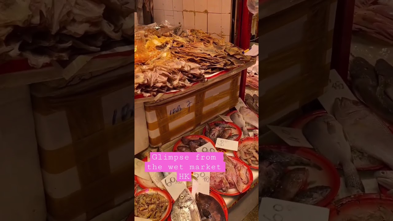 Glimpse from wet market Mongkok #shots #asmr #travel #market @starmie1112