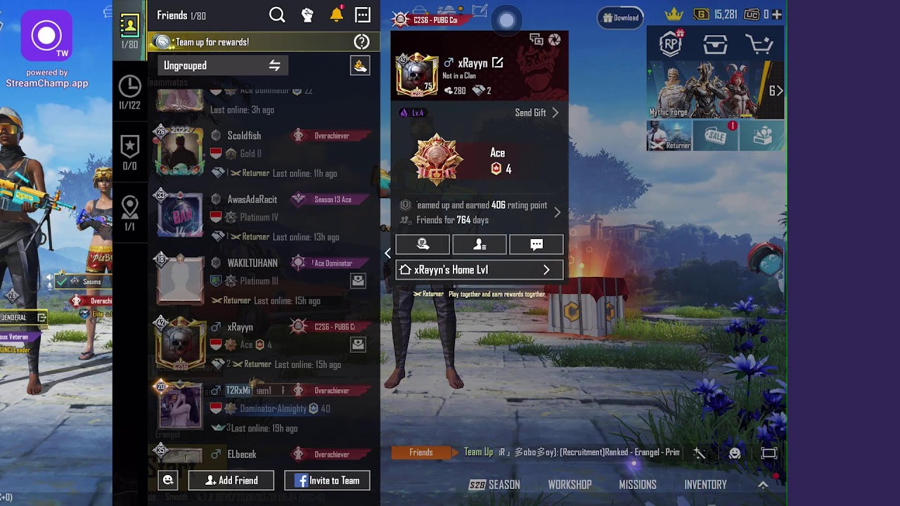 Broadcast powered by StreamChamp