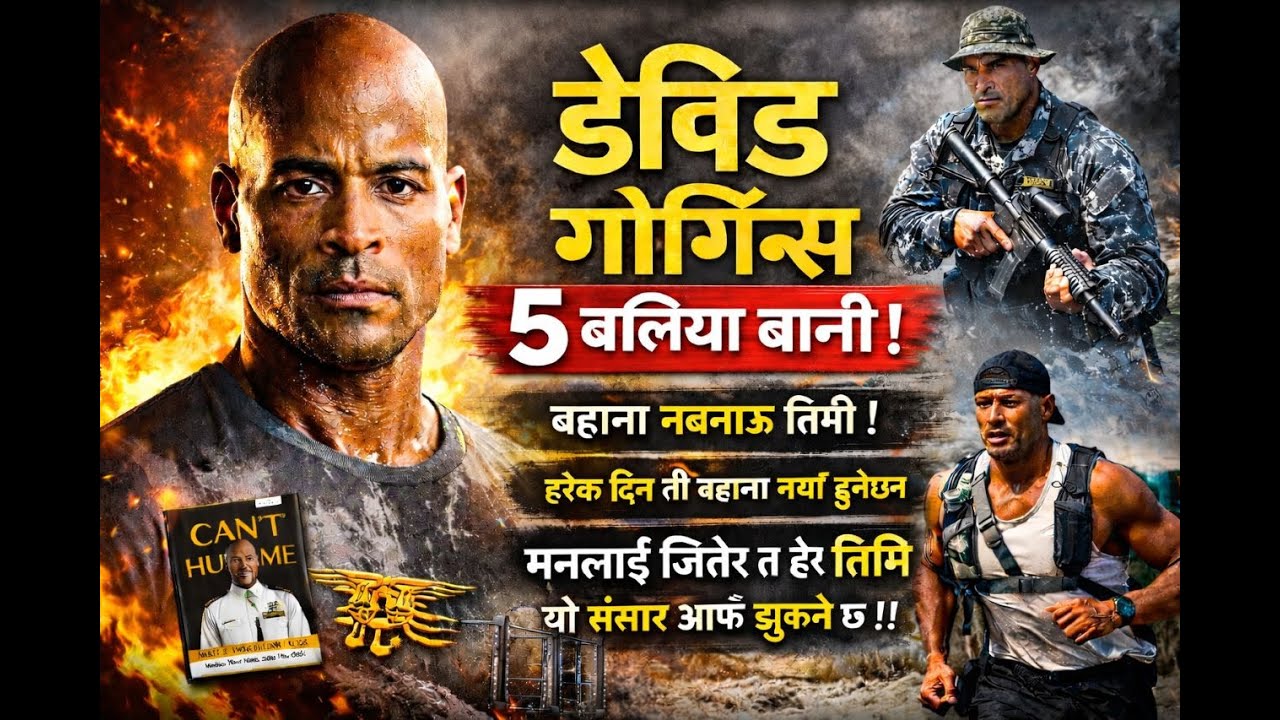 DAVID GOGGINS को जीवनबाट सिक्ने 5 शक्तिशाली  पाठ । CAN'T HURT ME BOOK । Ganesh Thapa Talk
