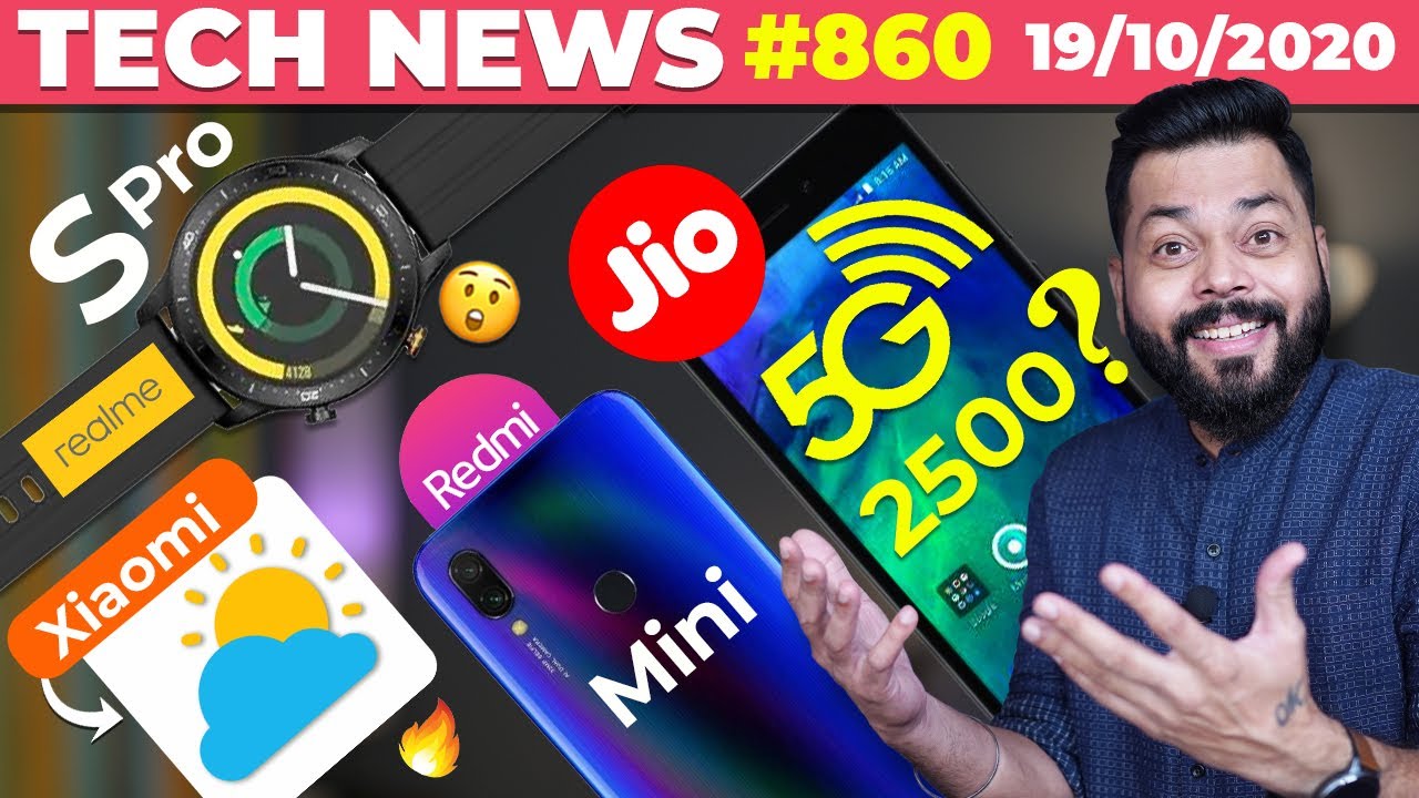 Jio Phone 5G Under 2500?, realme Watch S Pro Coming,Xiaomi Weather App,Redmi Mini,Galaxy S21-#TTN860