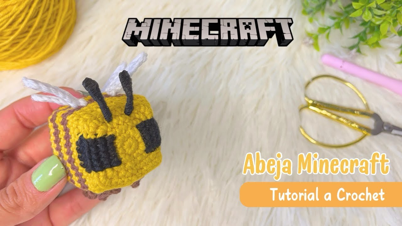 Abeja Minecraft Amigurumi🐝| Tutorial Paso a Paso| Crochet
