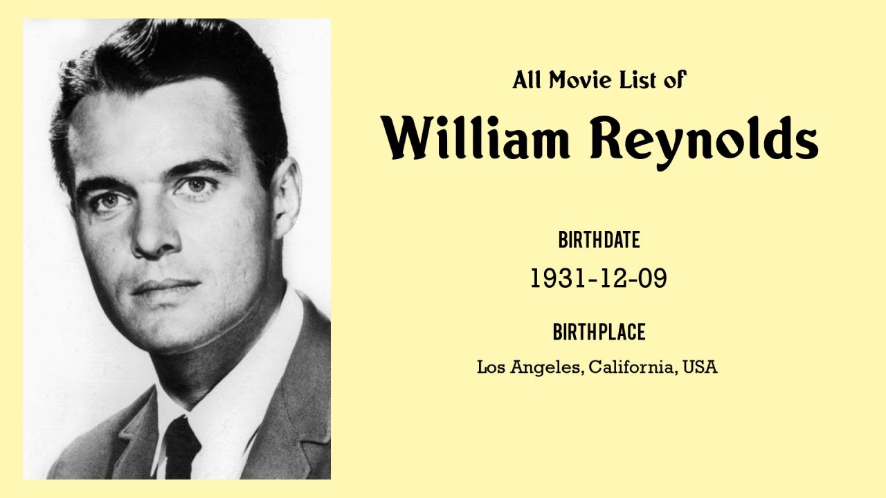 William Reynolds Movies list William Reynolds| Filmography of William Reynolds