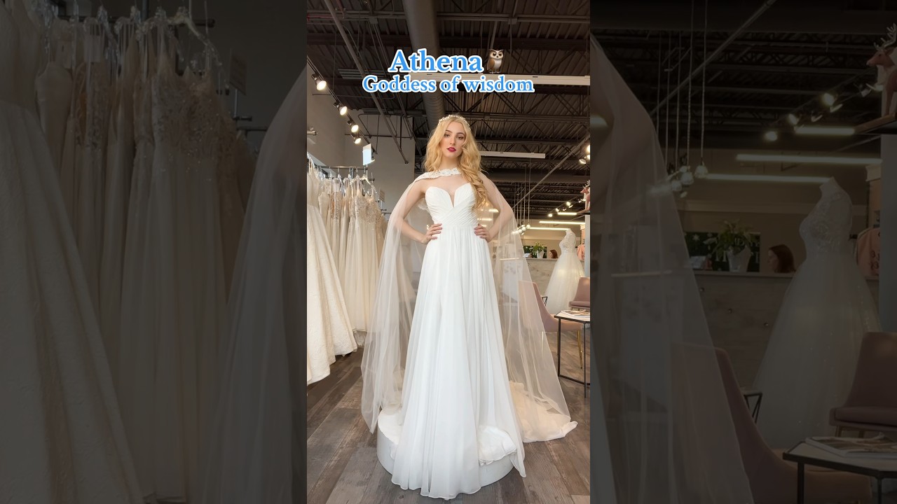 Wedding dresses inspired by Greek Goddesses🏛️ #weddingdress #greekmythology
