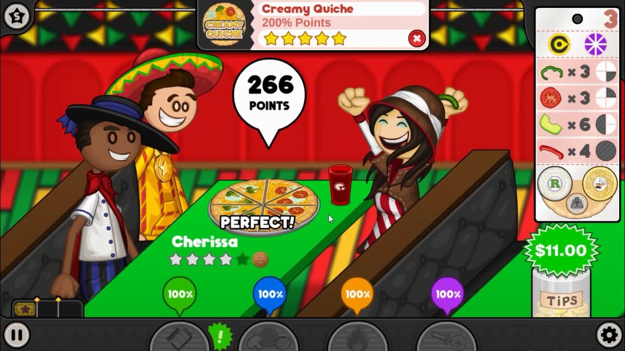 Papa's Pizzeria Deluxe - Reaching Rank 100!