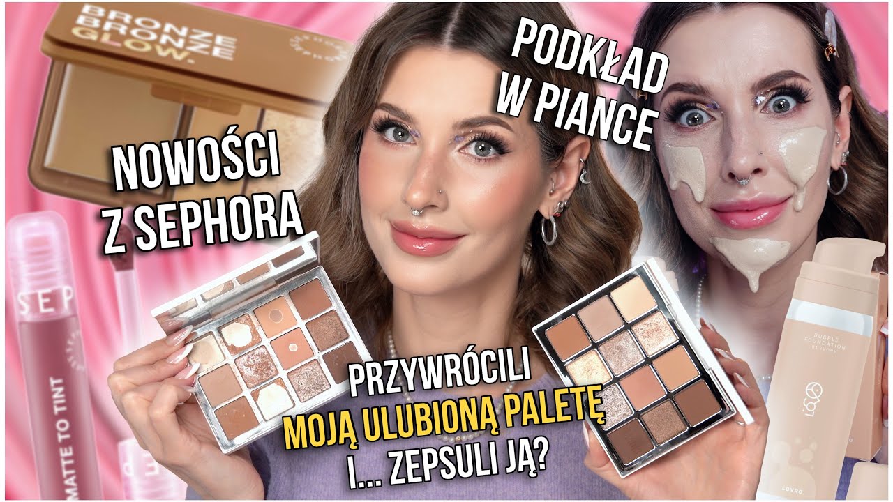 Podkład w piance, nowości z Sephora, Moja ulubiona paleta wr&oacute;ciła do sprzedaży!🔥