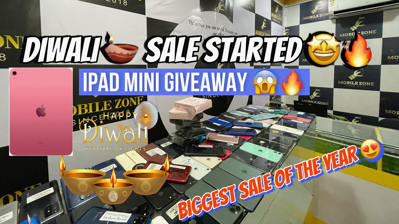 Diwali sale started 🪔🤩//Second hand mobile shop in Silchar//IPAD Giveaway? 😱.. #silchar #diwali