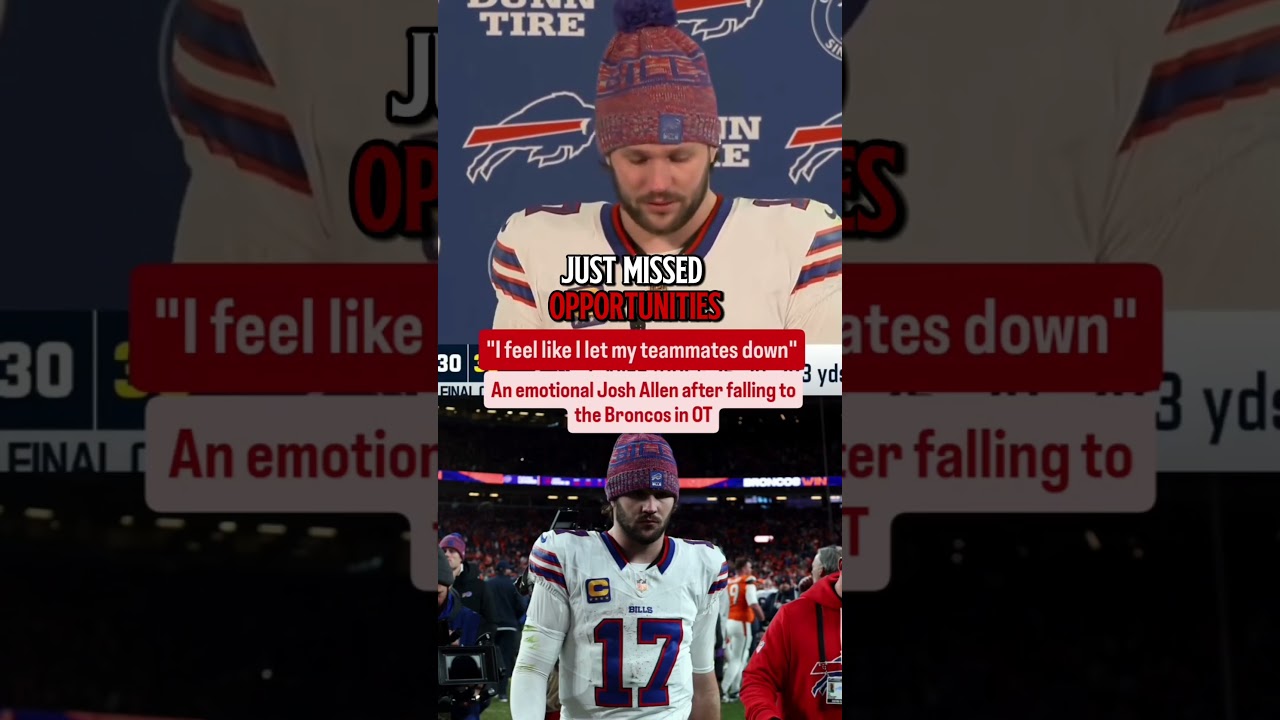 Джош Аллен в слезах после поражения: &laquo;Я подвел своих товарищей по команде&raquo; #nfl #buffalobills #nf...