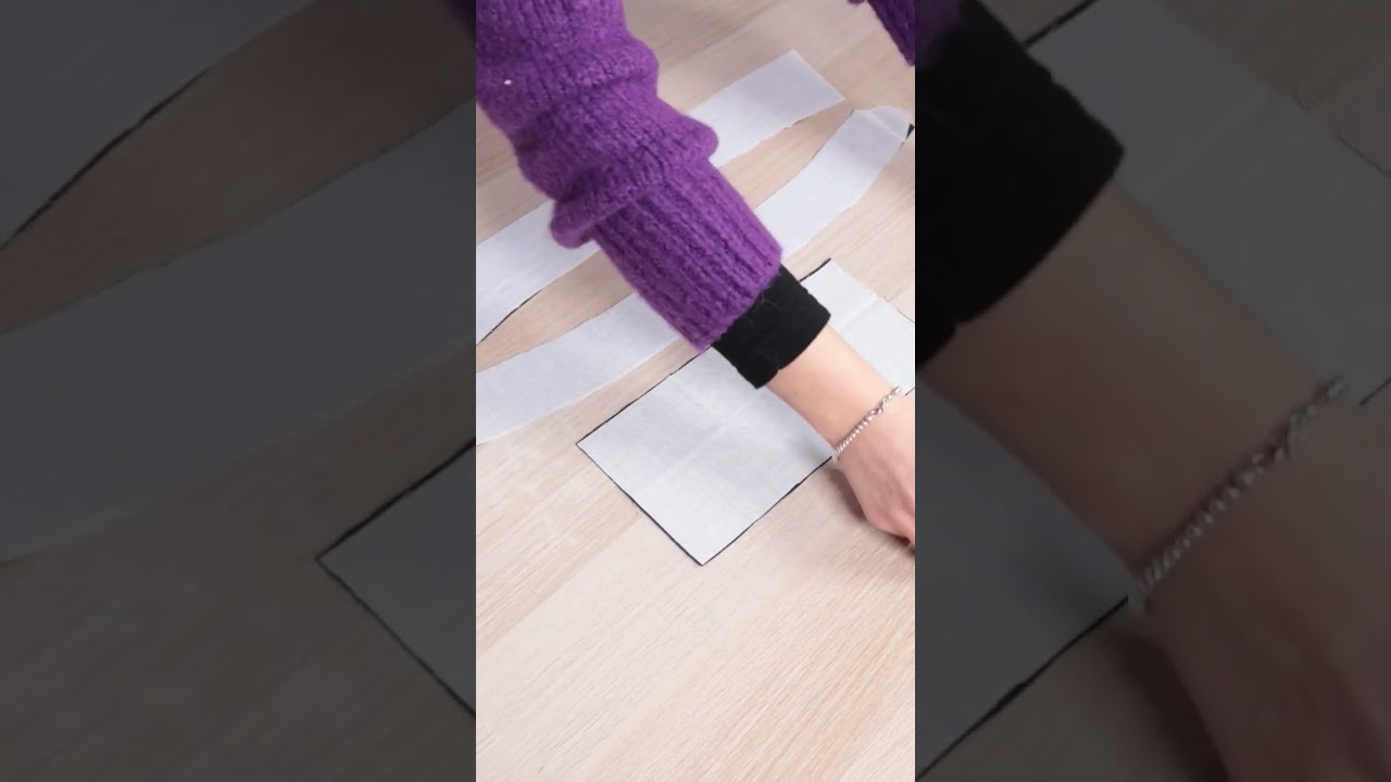 Applichiamo la teletta termoadesiva sulla camicia #cucito