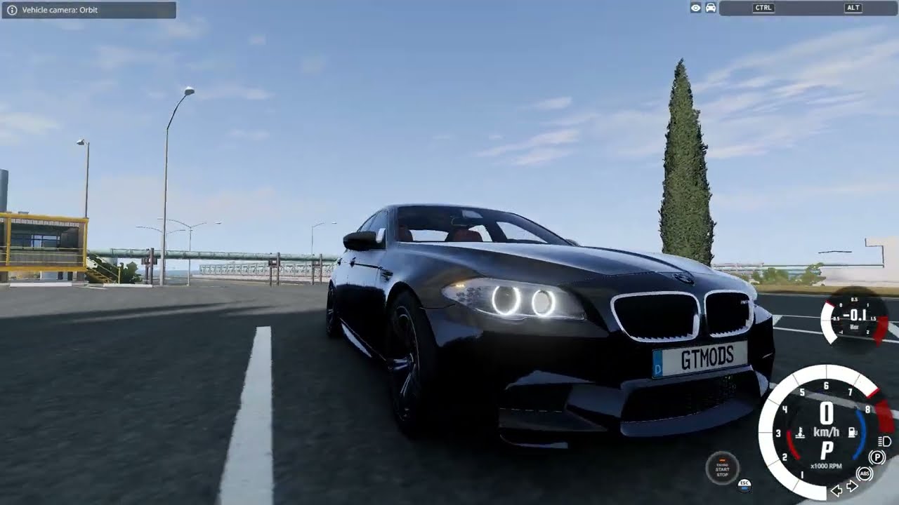 BMW M5 F10 with a Steering Wheel | BeamNG.drive
