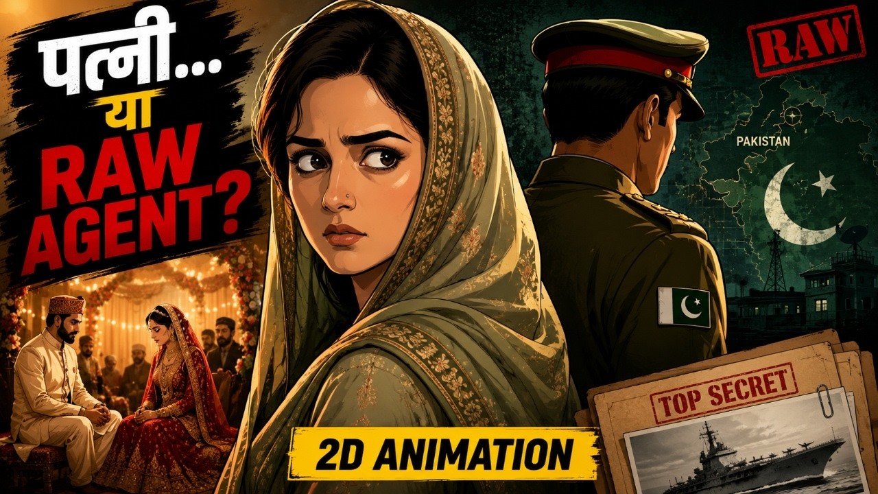 How an Indian Girl Became a RAW Agent by Marrying a Pakistani Officer? | 2D Animation