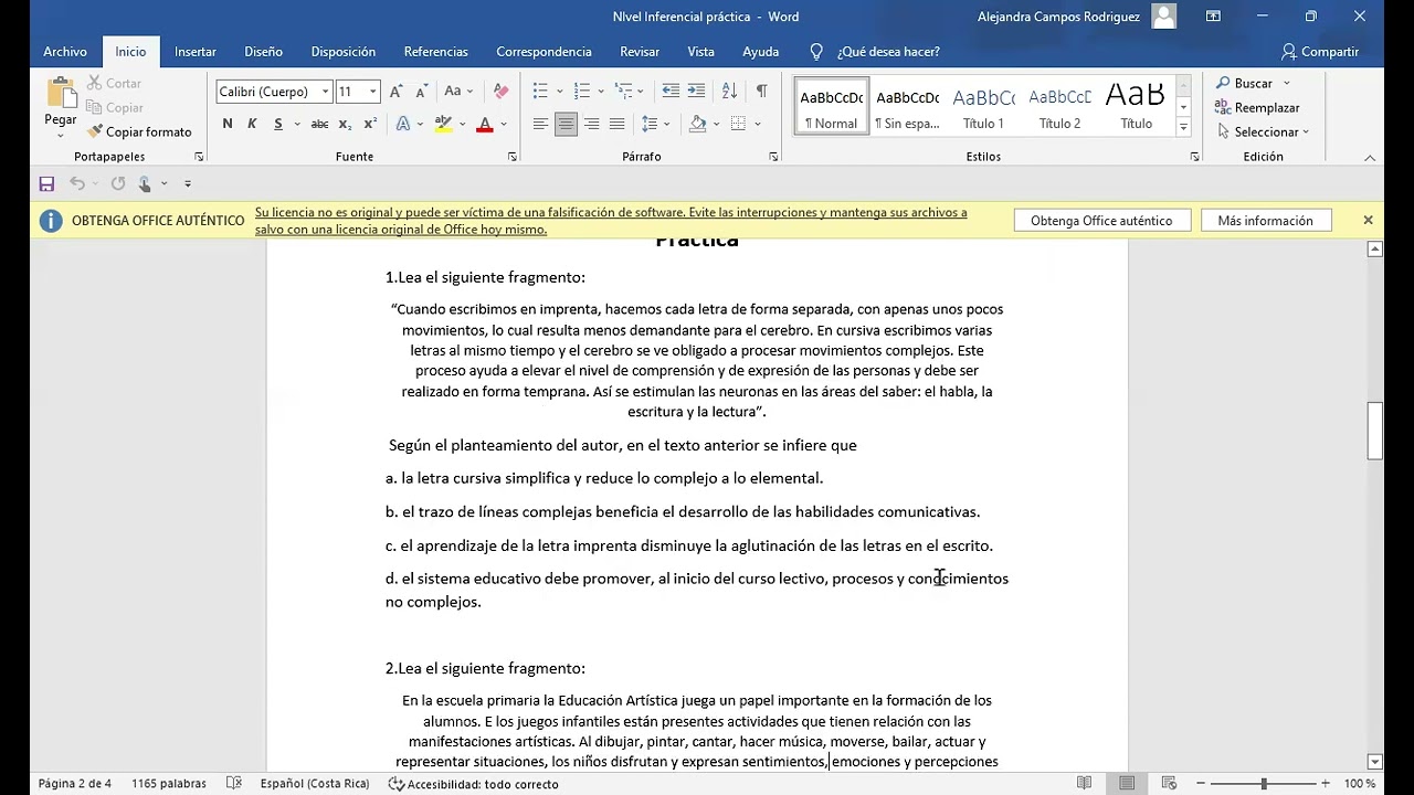 Elementos de la narrativa (Nivel inferencial-código apreciativo- géneros literarios) NOVENO 2