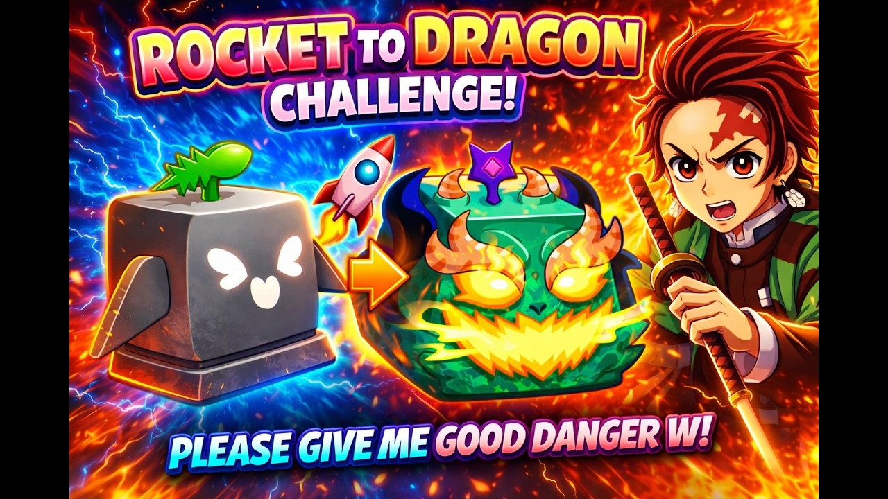 ROCKET ➜ DRAGON Challenge! 😱 ( GIVE ME INSANE W TRADE!) | Blox Fruits | Road to 4K Subs
