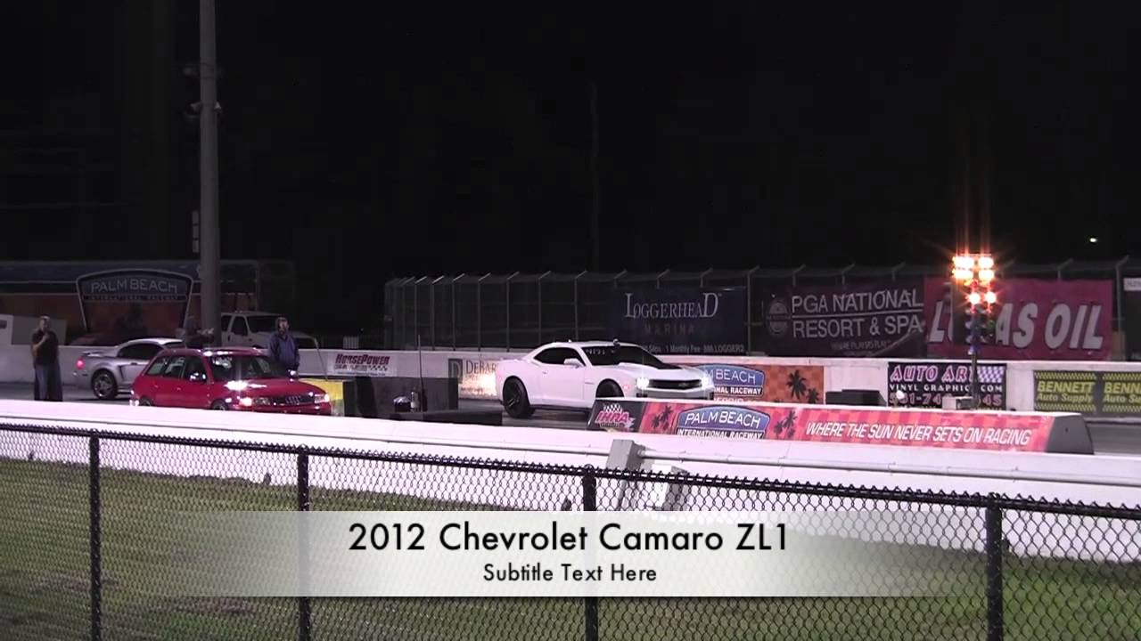 2012 Chevrolet Camaro ZL1 Drag Racing 1/4 Mile