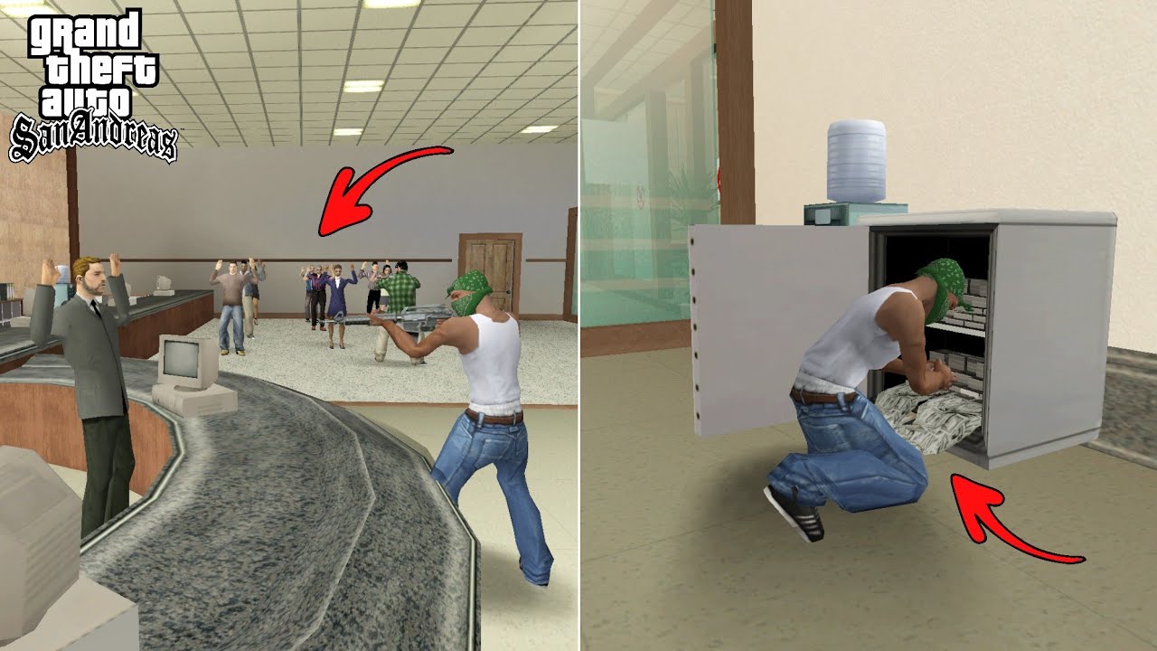 CJ Masterminds the Ultimate Bank Robbery in GTA San Andreas!