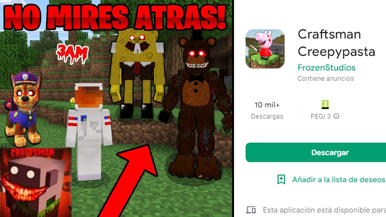 ¡INVOCO a ESTAS CREEPYPASTAS en CRAFTSMAN SIN MODS!! 😨