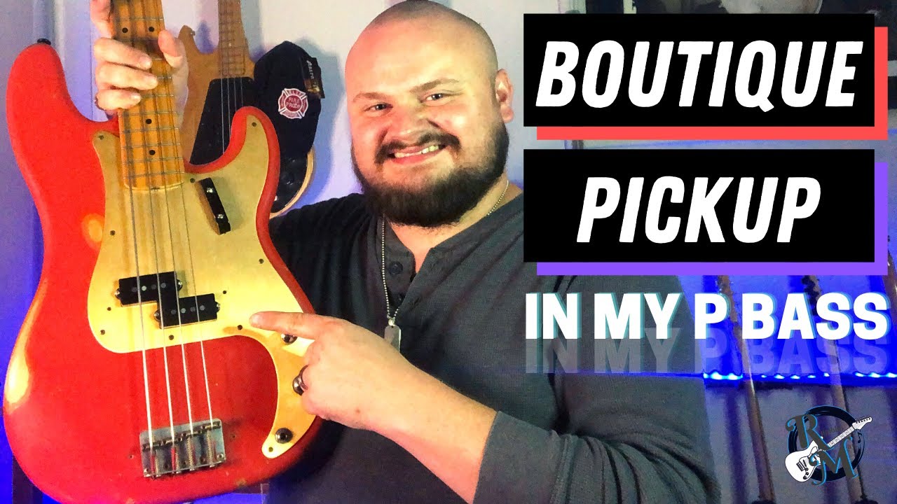 Устанавливаю звукосниматель BOUTIQUE P-Bass в свой Fender Road-Worn 50's Reissue Precision Bass.