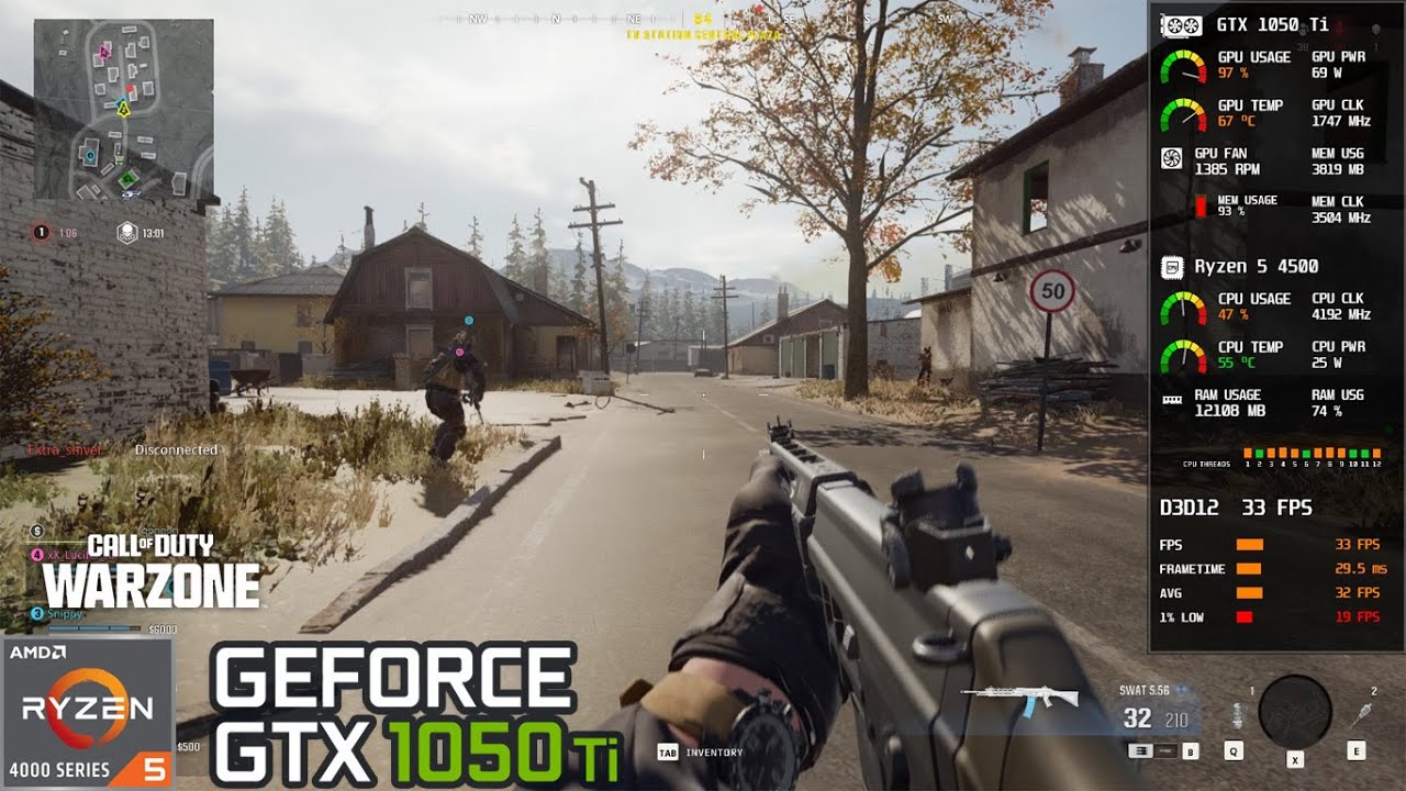 Call of Duty: Warzone Season 3 | GTX 1050 Ti + Ryzen 5 4500