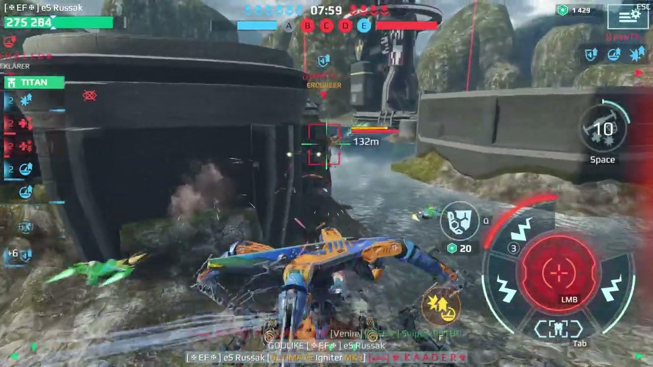 Insane Come back with Dux 16 Kills 13.8M Dmg Squad Fight War Robots Gameplay