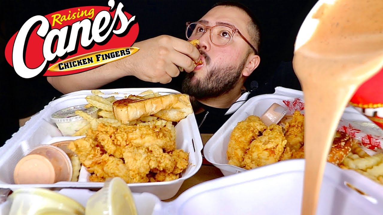 Raising Cane's Fried Chicken With Sauce • The Best Chicken Ever • MUKBANG
