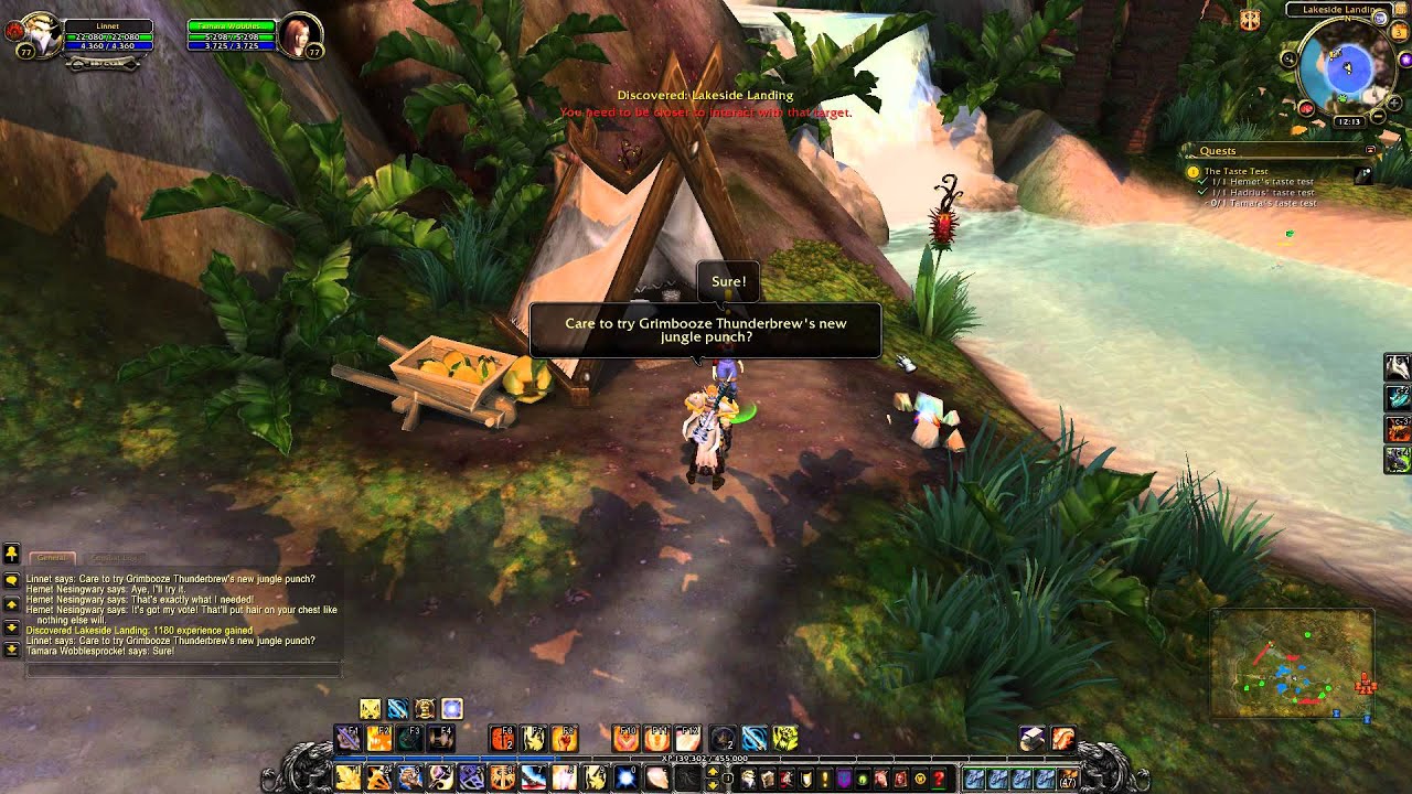 The Taste Test quest Playthrough - Sholazar Basin