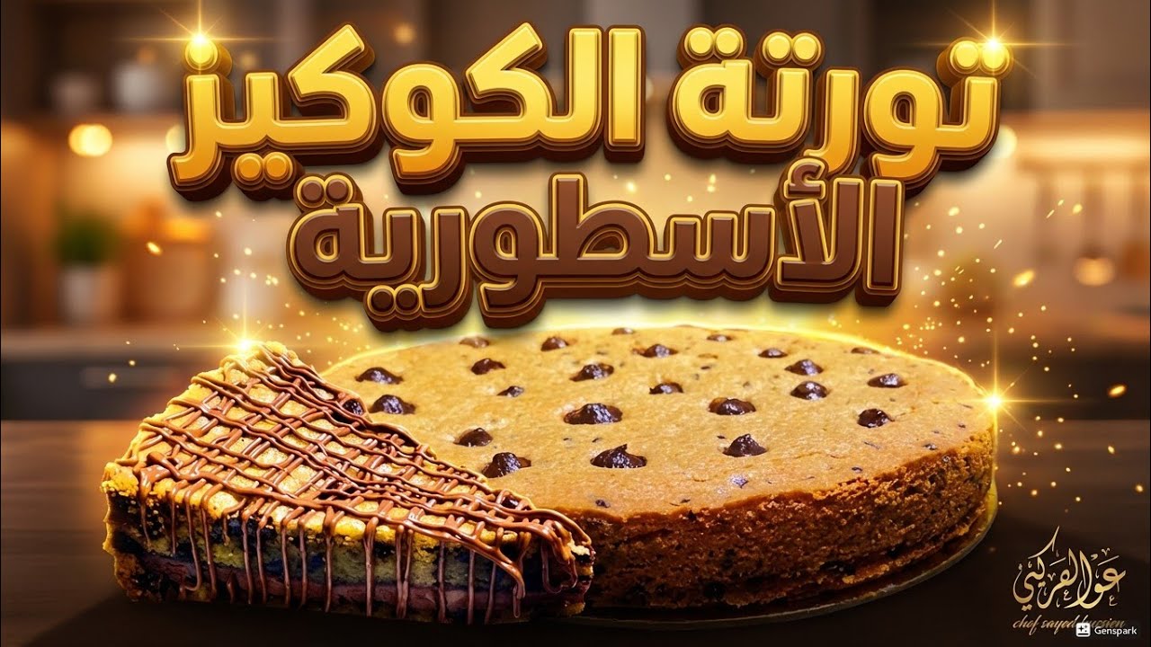 كيكة الكوكيز  المحشيه نوتيلا العملاقه😃بأسهل وأطيب طريقة👌وهشه وتذوب بالفم وتنافس المحلات