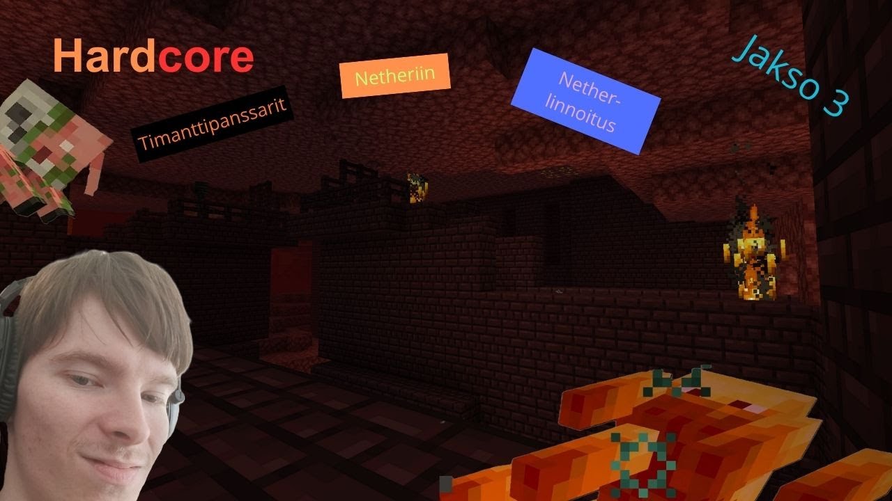 Nether-linnoituksen Roihusaivoja Ja Kaivos Timanteille!
