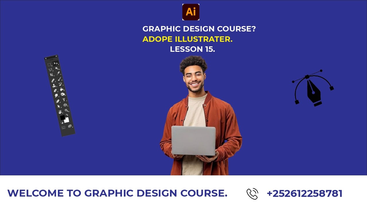 Graphic Design Course Lesson 15 Business card.