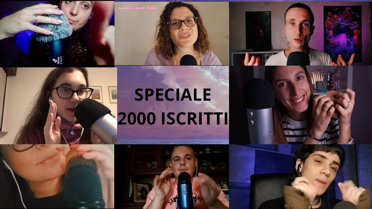 SPECIALE 2000 ISCRITTI ASMR COLLAB | ASMR ITA