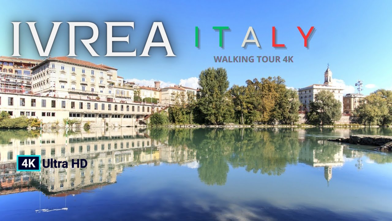 Ivrea, Italy  Walking Tour 🇮🇹【4K Ultra HD 60FPS】 - 2024 #5