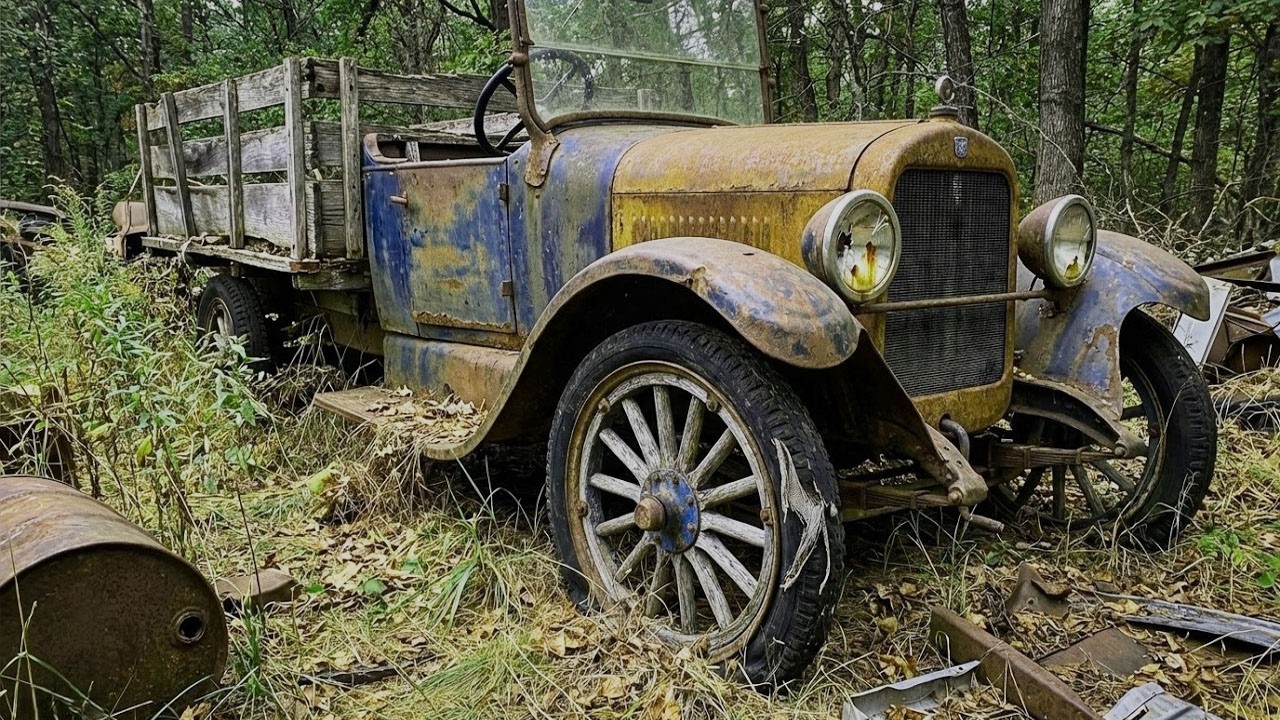 ASMR Restoration European-Barn Blue Dodge Brothers Screen-Side 1926 |  Like New | MK RESTORATION