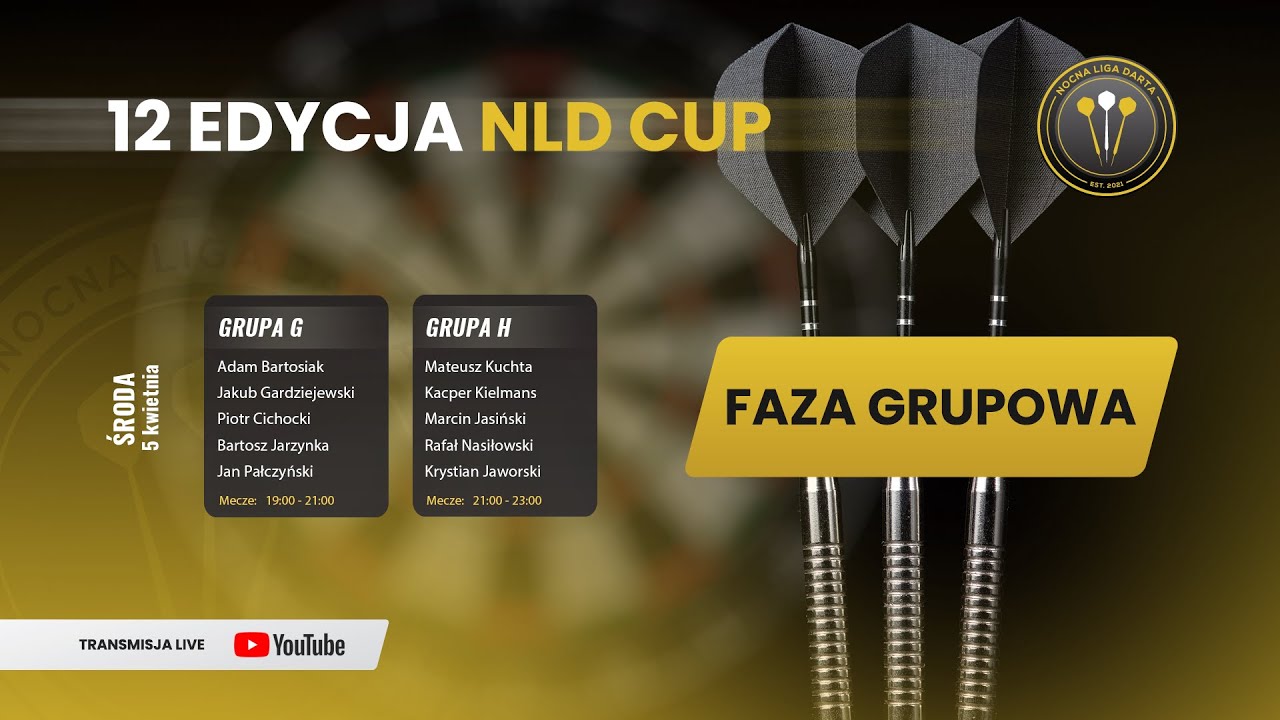 🔴 LIVE: 1️⃣2️⃣ EDYCJA NLD CUP (Grupa G i H) 🎯