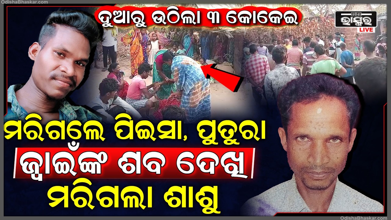 ଭୟଙ୍କର ଦୁର୍ଘଟଣା, ଦୁର୍ଘଟଣାରେ ଚାଲିଗଲେ ପିଇସା ପୁତୁରା , ଜ୍ୱାଇଁଙ୍କ ମୃତଦେହ ଦେଖି ଚାଲିଗଲା ଶାଶୁଙ୍କ ଜୀବନ
