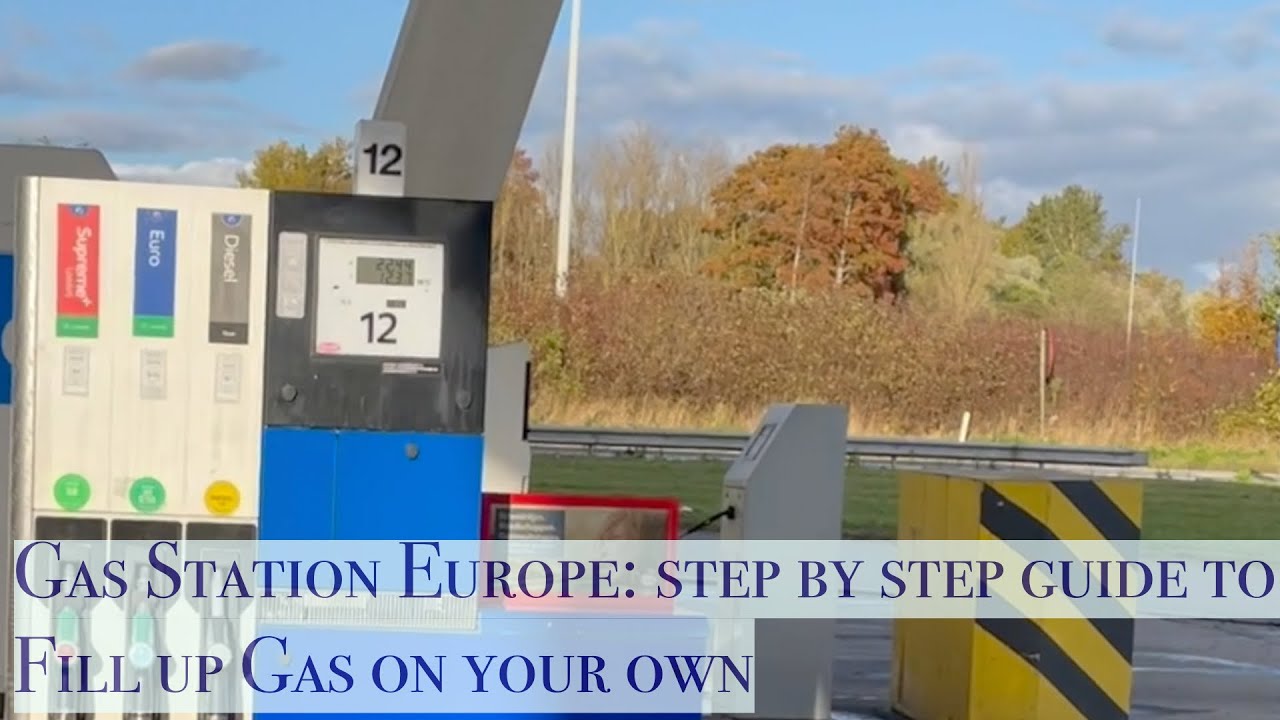 How to Fill Up Gas/fuel in Europe|CAR | Self Service | ESSO |Beginners| Step by step Guide