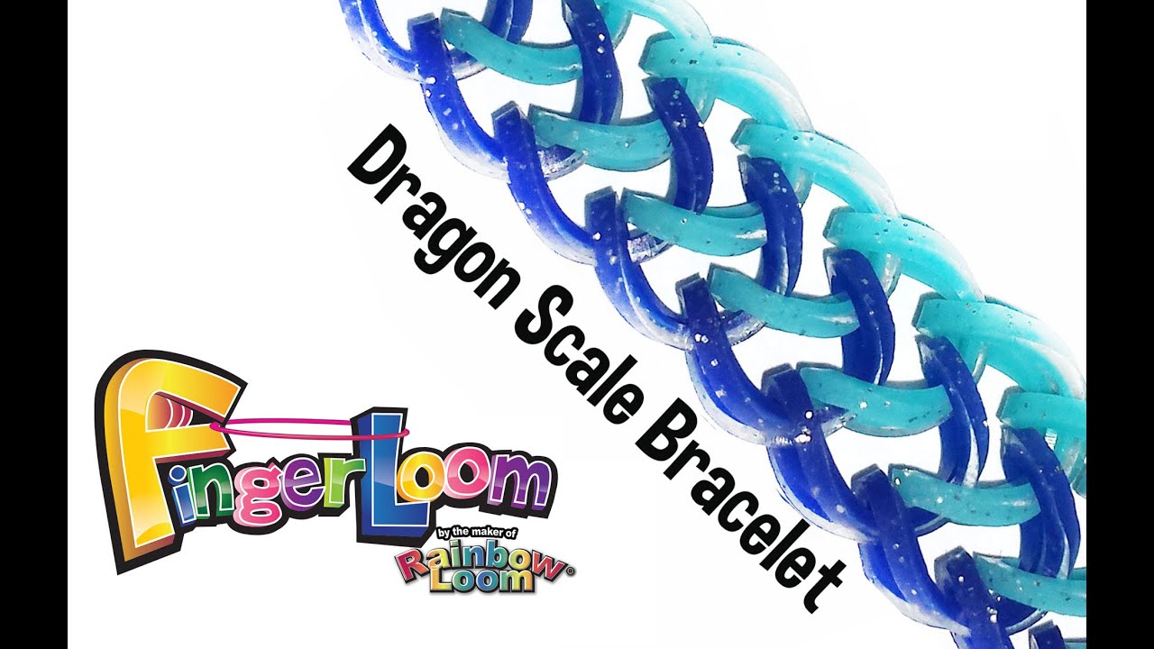 Rainbow Loom® Finger Loom Dragonscale Bracelet (Variation of Dragon Scale by Cheryl Mayberry)