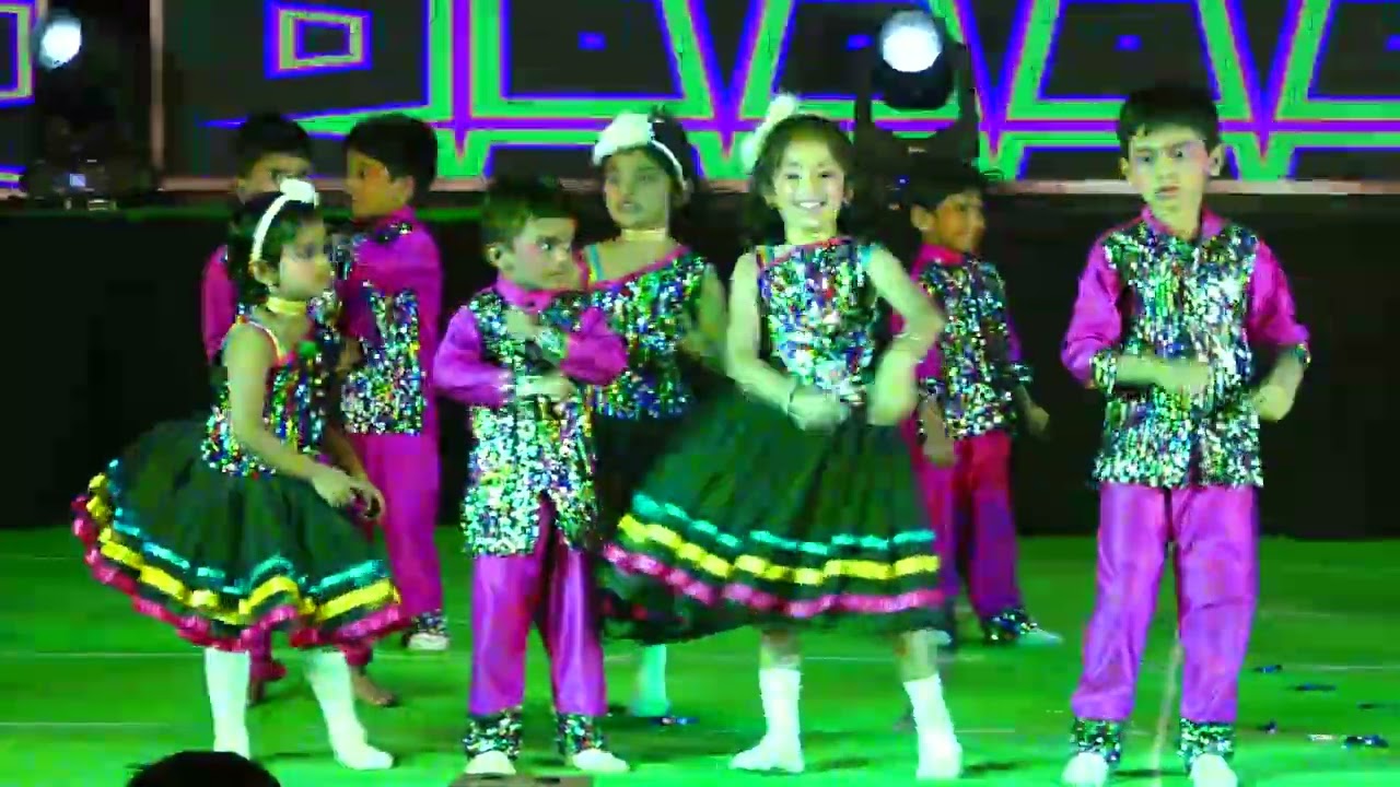 Siddharth Aarav Dance performance on stage .  School annual day celebrations
