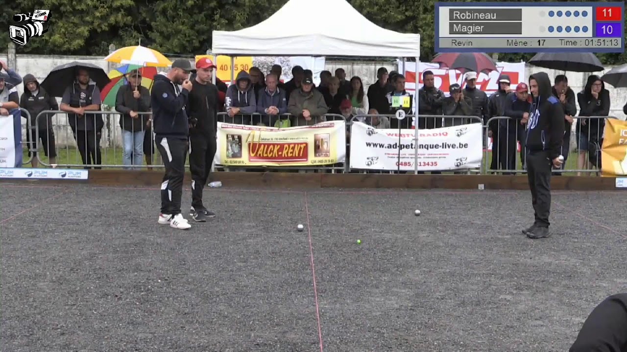 Pétanque Revin Robineau contre Magier