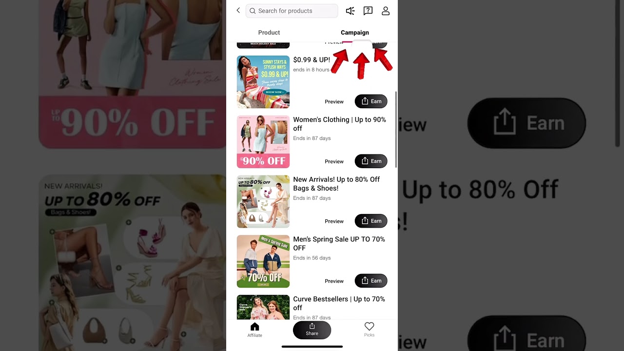 How to add products to your pick list on SHEIN to promote and make commission #sheinaffiliate #shein