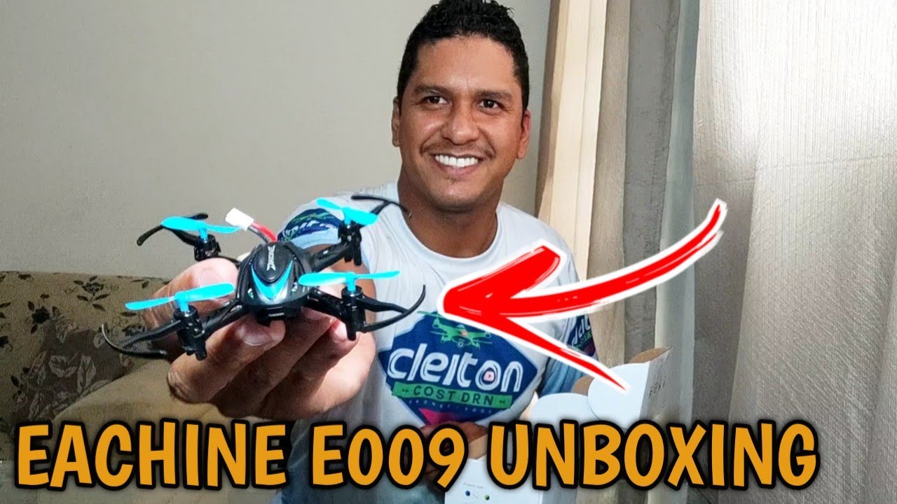 EACHINE E009 UNBOXING O MENOR MINI DRONE BOM E BARATO DO MUNDO