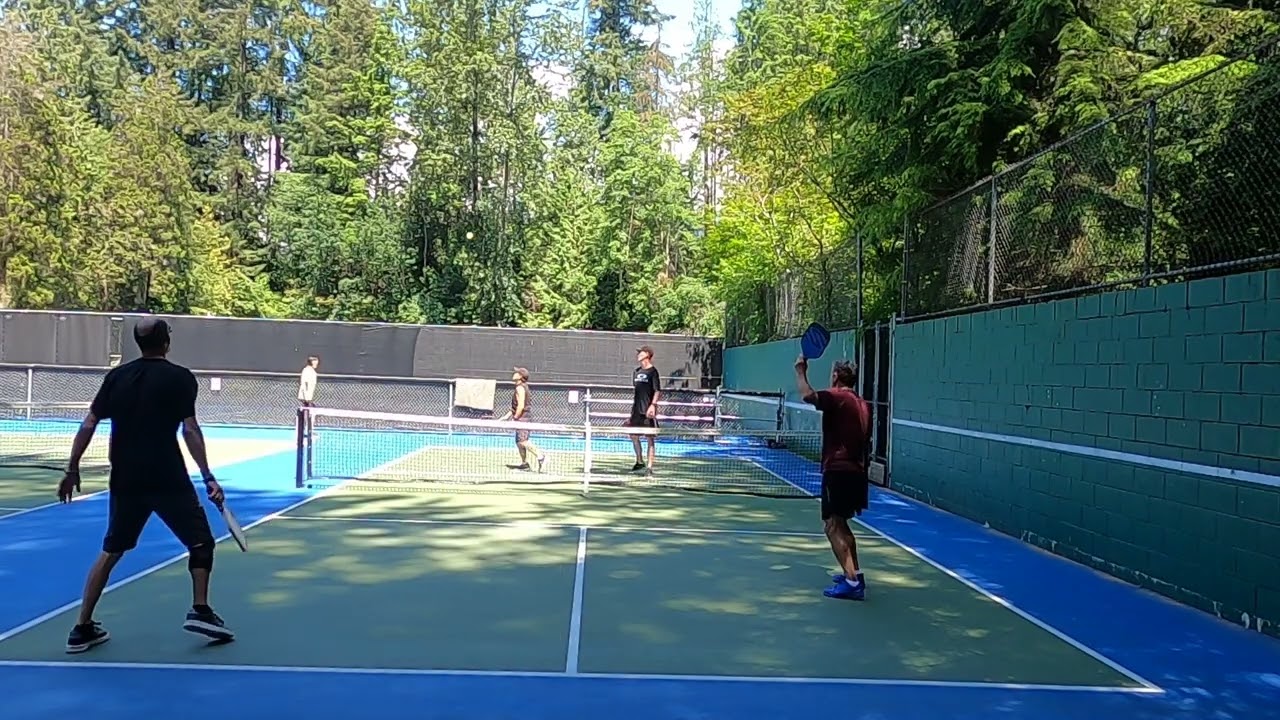 GH010128 MF Park pickleball play with Jamie, Regi, vs Mark, Ray