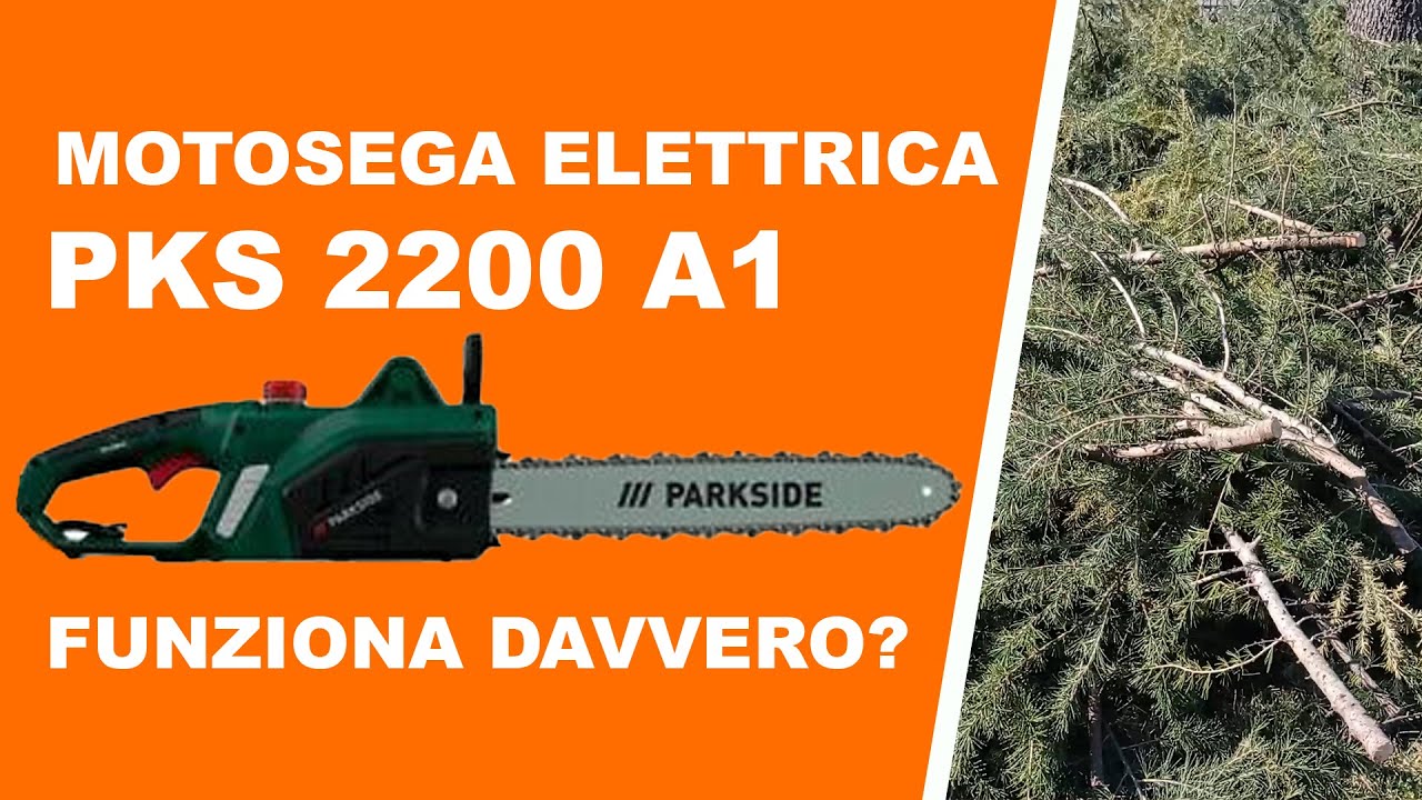 Motosega elettrica Parkside PKS 2200 A1 prova sul campo, funziona davvero?